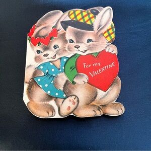 Adorable Bunny Valentine Card